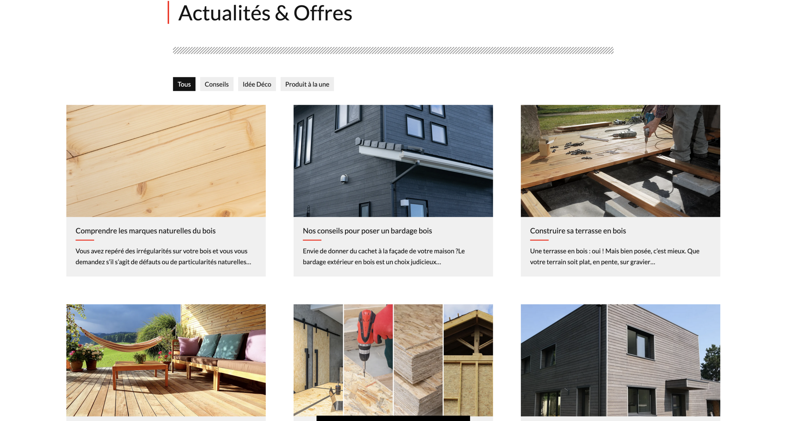 Blog d'entreprise menuisier - exemple artisan TPE contenu local SEO